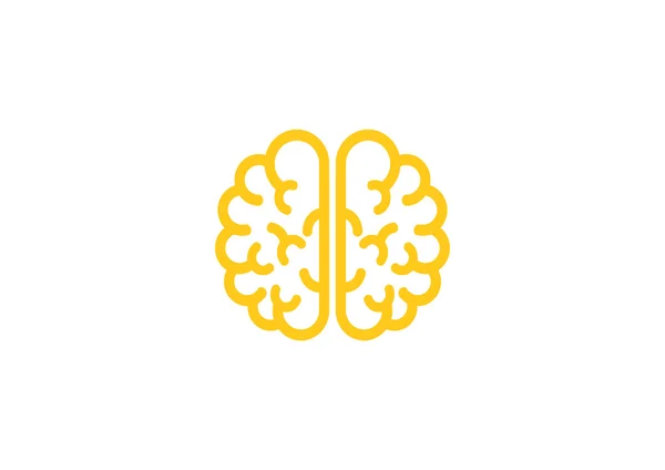 El icono web del cerebro humano — Vector de stock