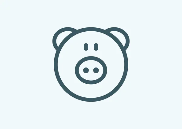 Piggy web pictogram — Stockvector