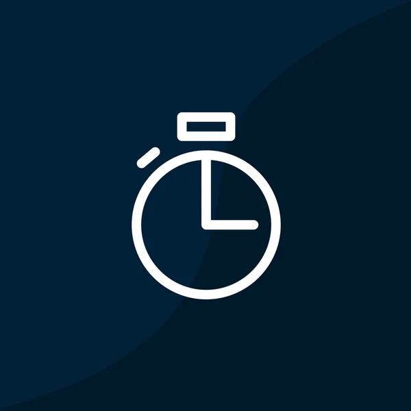 Horloge web pictogram — Stockvector