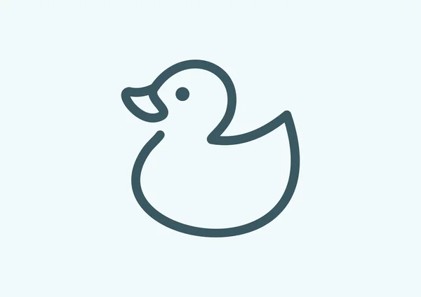 Hračka kachna ikona — Stockový vektor