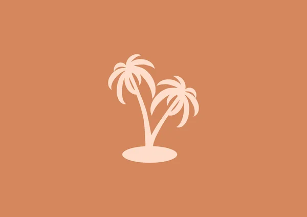 Exotic island web icon — Stock Vector