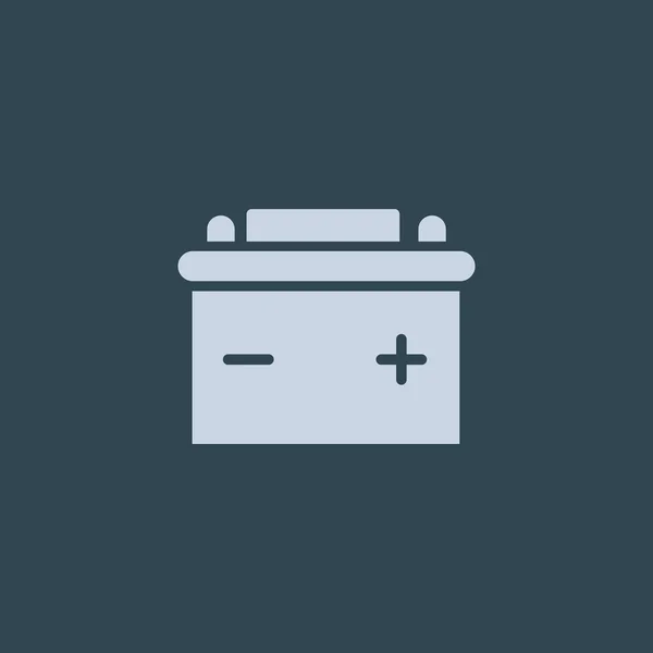 Eenvoudige auto batterijpictogram — Stockvector