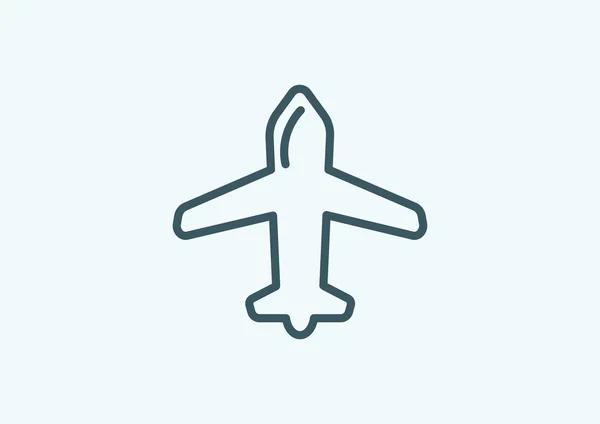 Icono web aeronave — Vector de stock