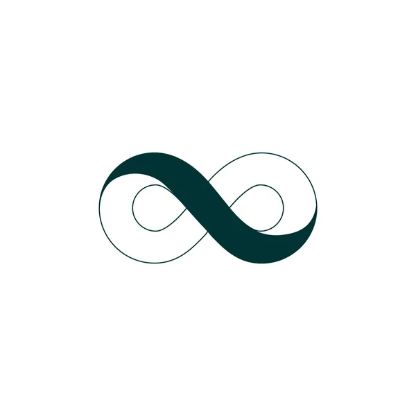 Infinity teken pictogram — Stockvector