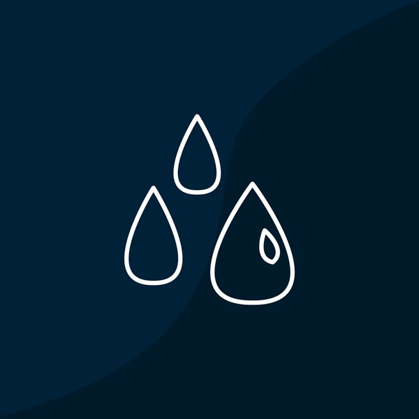 Gotas líquidas icono web simple — Archivo Imágenes Vectoriales