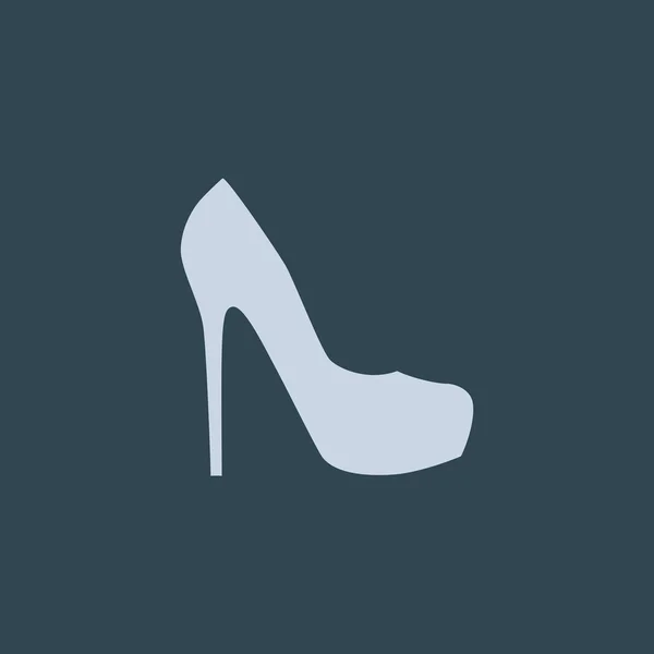 Zapato femenino icono web — Archivo Imágenes Vectoriales