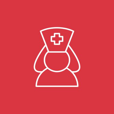 Hemşire siluet web simgesi