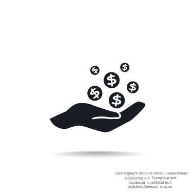 İnsan eline düşen paraları