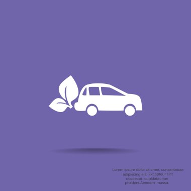 Eko yakıt basit simgesi