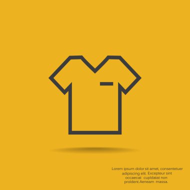 t-shirt vektör simgesi
