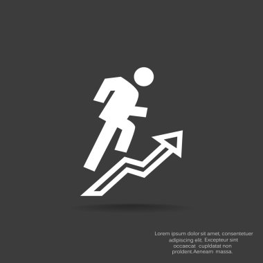 Adam sahanın üzerindeki oku