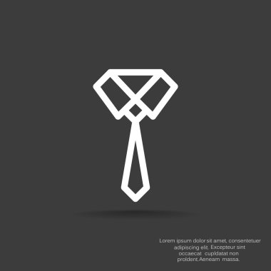 Düğümlü kravat web simgesi