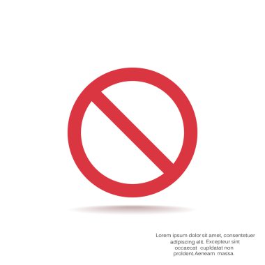 yasak işareti web simgesi