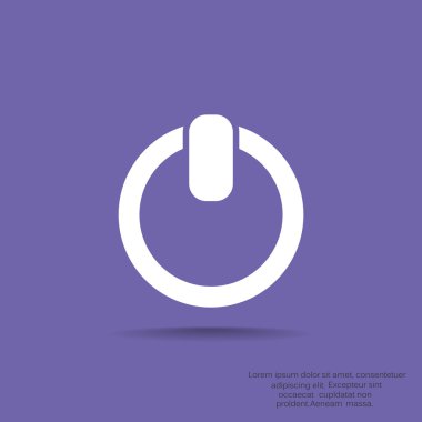 Güç düğmesi basit web simgesi