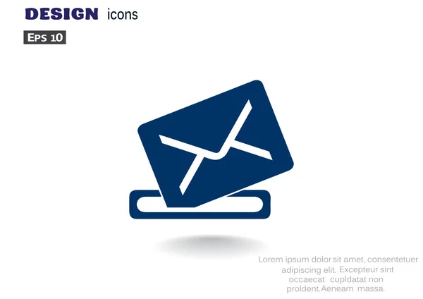 Icono web de correo electrónico — Vector de stock