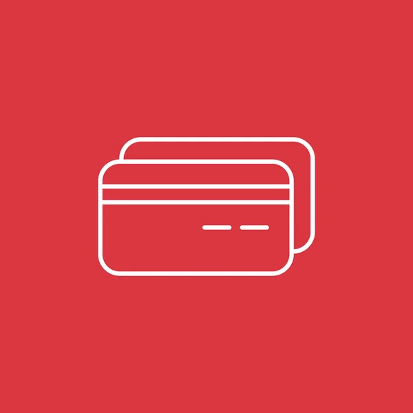 Πλαστικές κάρτες απλό web εικονίδιο — Διανυσματικό Αρχείο