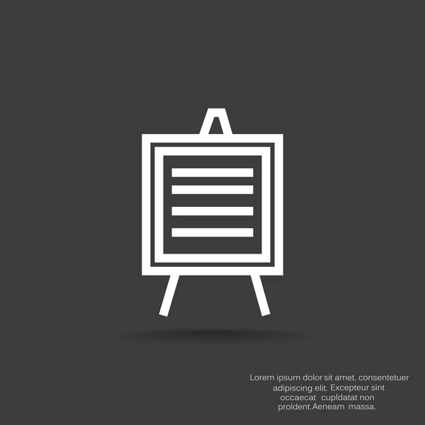 Icono del tablero informativo — Vector de stock