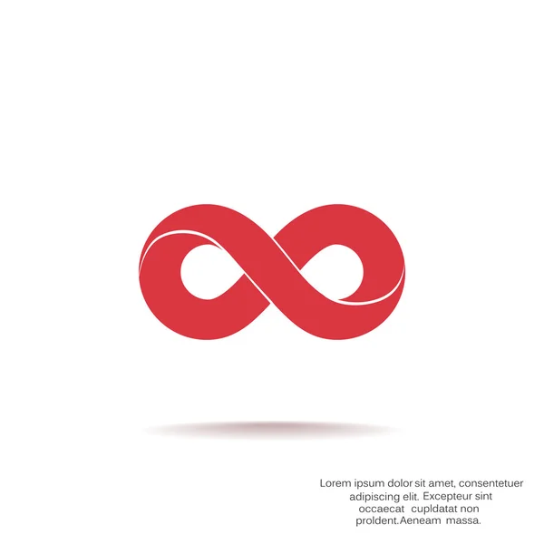 Signo de infinito simple — Vector de stock