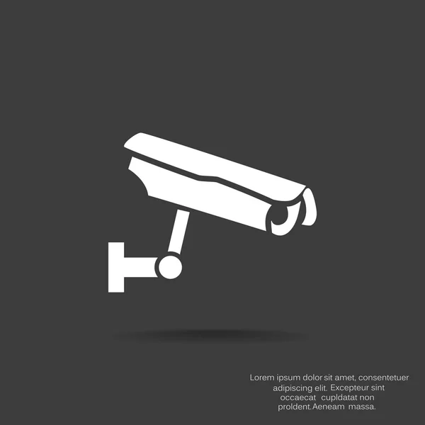 Surveillance camera simple icon — Stock Vector