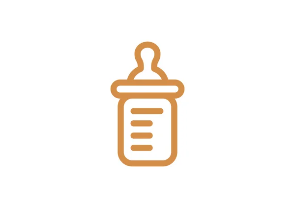Jednoduchá dětská láhev ikona — Stockový vektor