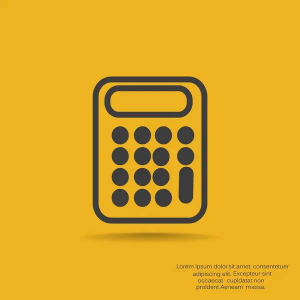 Calculadora icono web — Vector de stock