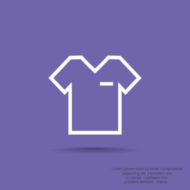 t-shirt vektör simgesi