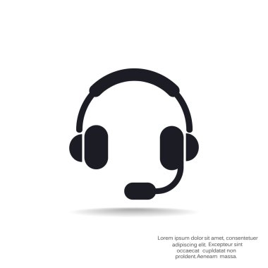 Kulaklık garniture web simgesi