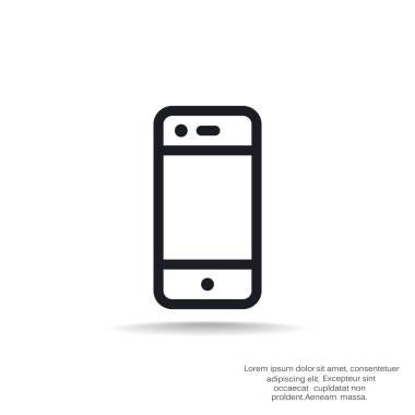 Boş ekranlı basit akıllı telefon