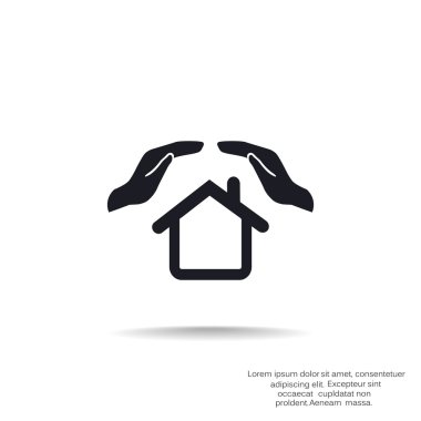 Koruma ve ev sigorta web simgesi