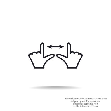 Dokunmatik ekran web simgesi