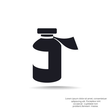 Tıp şişe web simgesi 