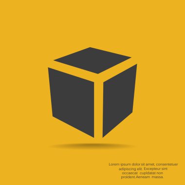 Basit küp web simgesi