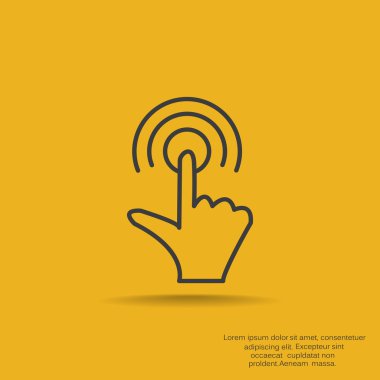 Dokunmatik ekran web simgesi