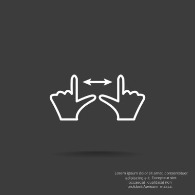 Dokunmatik ekran web simgesi