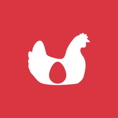 Tavuk yumurta içindeki siluet