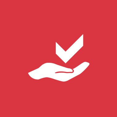 El web simgesi onay sembolü