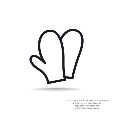 mutfak mittens simgesi