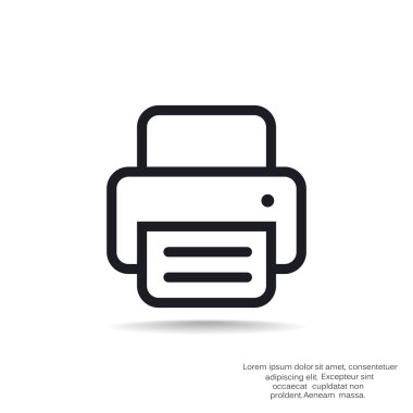 Kağıt web simgesi ile çalışma yazıcı