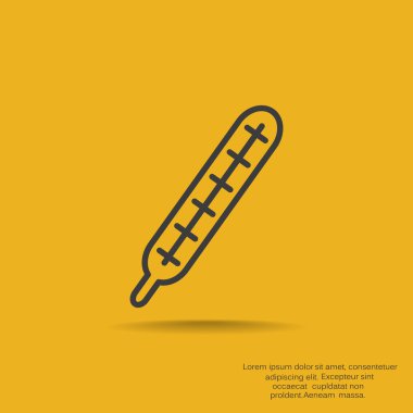 medikal termometre web simgesi