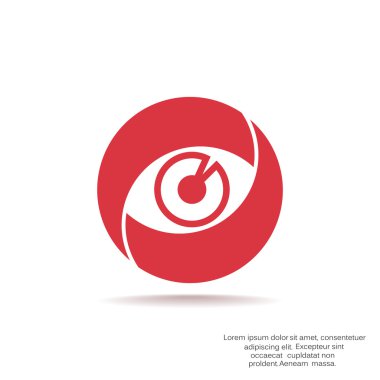 Objektif göz web simgesi