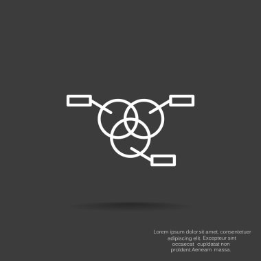 Yuvarlak Infographic web simgesi