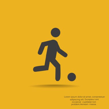 Futbol oyuncu siluet