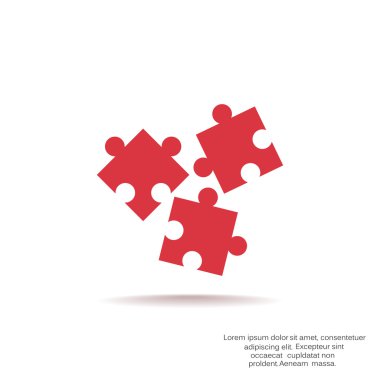 Bulmaca öğeleri basit web simgesi,