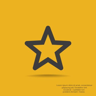 Basit yıldız web simgesi