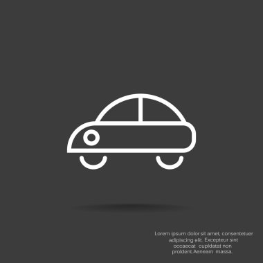 basit araç simgesini