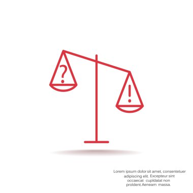 Adalet basit web simgesi ölçekleri