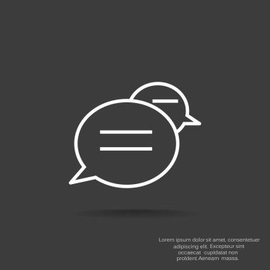 Diyalog kabarcıklar web simgesi