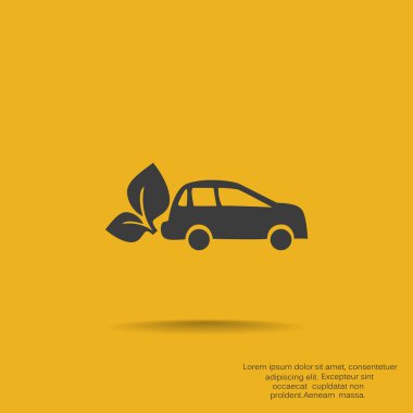 Eko yakıt basit simgesi