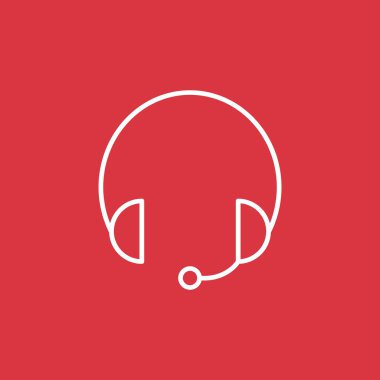 Kulaklık garniture web simgesi