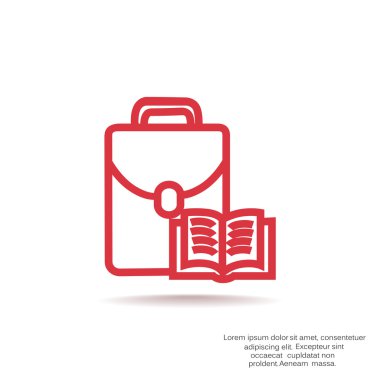 Çantanı açık kitap ile